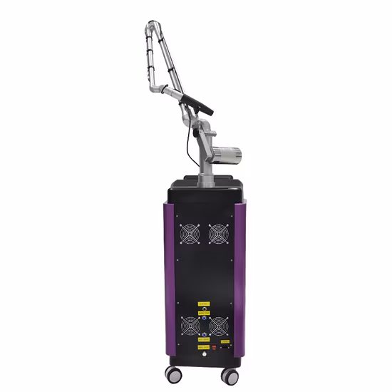 Remoção de tatuagem a laser picossegundo estilo vertical 755nm, 1064nm, 532nm Q Switched Laser Machine