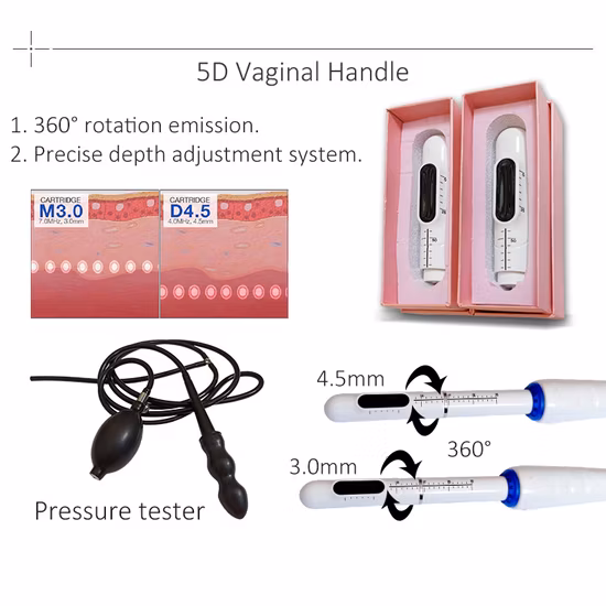 Hifu 8d portátil mais recente 20.000 fotos 5D Hifu Coréia máquina de lifting facial Hifu